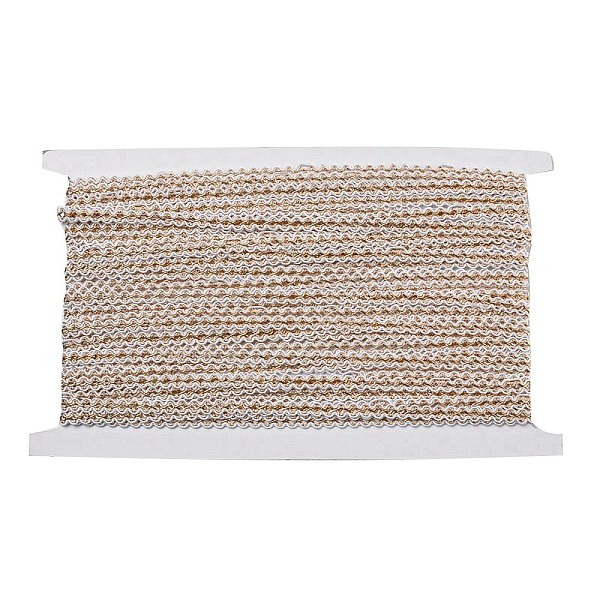 

PandaHall Polyester Wavy Lace Trim, for Curtain, Home Textile Decor, Gold, 1/4 inch(6mm) Polyester None Gold