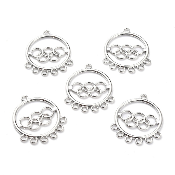 

PandaHall Alloy Chandelier Component Links, Oval, Platinum, 30x16x1.5mm, Hole: 1.9mm Alloy Oval