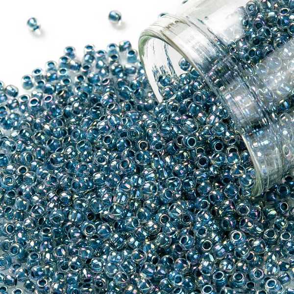 

PandaHall TOHO Round Seed Beads, Japanese Seed Beads, (782) Inside Color AB Crystal/Capri Lined, 11/0, 2.2mm, Hole: 0.8mm, about...