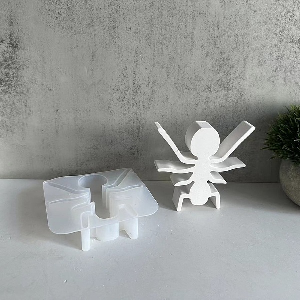 

PandaHall Insect Candle Holder Silhouette Silicone Molds, For Candle Making, Ant, 10.8x11x2.7cm Silicone Ant
