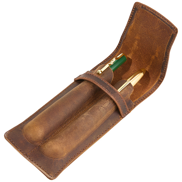 Trousse à crayons en cuir Crazy Horse