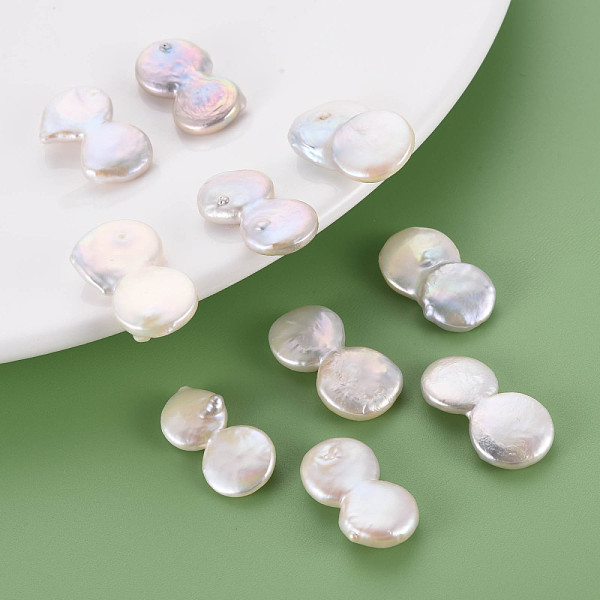 

PandaHall Natural Keshi Pearl Beads, Cultured Freshwater Pearl, No Hole/Undrilled, 8 Shape, Seashell Color, 22~27x12~15x4~6mm Keshi Pearl...