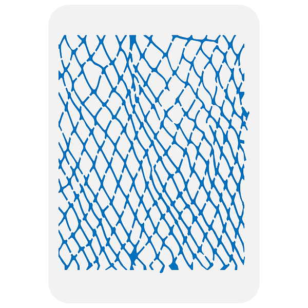 

PandaHall Plastic Hollow Out Drawing Painting Stencils Templates, for Painting on Scrapbook Fabric Tiles Floor Furniture Wood, Fishing Net...