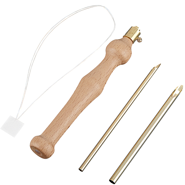 

PandaHall GORGECRAFT 1 Set 4pcs Wooden Handle Embroidery Pens 5&3.5mm Punch Needle Kit Adjustable Punch Needle Embroidery Kits Easy...
