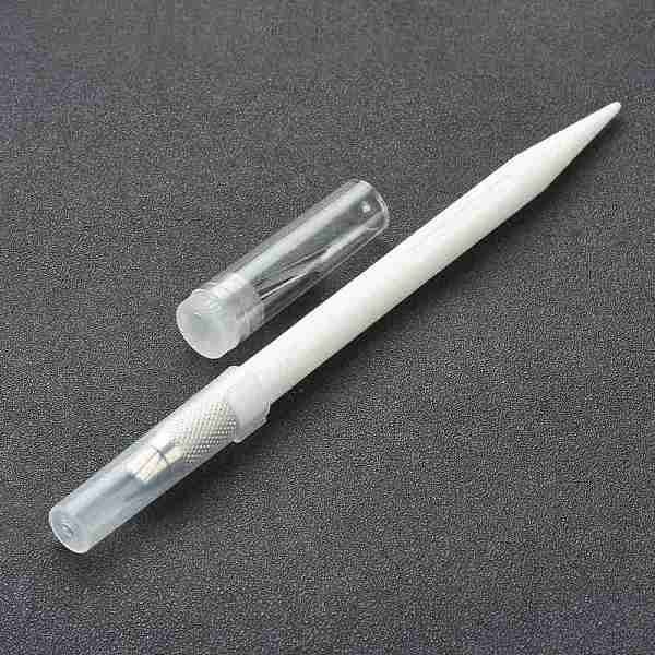 

PandaHall Plastic & Metal Carving Tools, Metal Sculpting Knife, for Wood Carving/DIY Scrapbook/Crafts Supplies, White, 16x1.15cm Plastic...