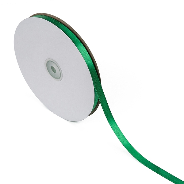 PandaHall Single Face Solid Color Satin Ribbon, for Wedding, Gift Wrapping, Bow Making, Lime Green, 3/8 inch(9~10mm), about 100yards/roll...