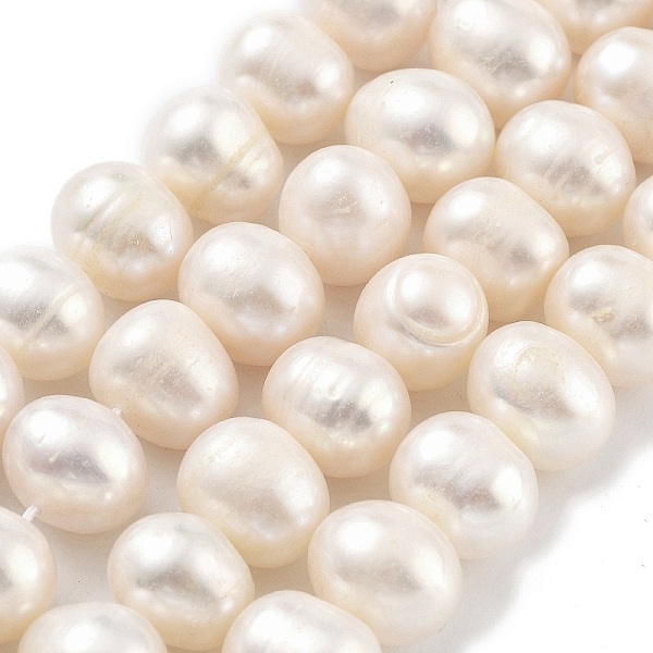

PandaHall Natural Cultured Freshwater Pearl Beads Strands, Potato, Floral White, 10~11mm, Hole: 0.6mm, about 18~19pcs/strand, 6.89~7.09 inch...