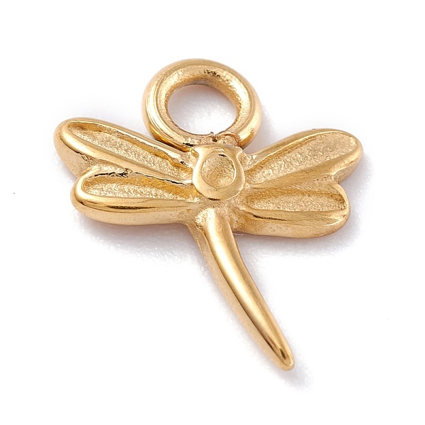 

PandaHall 304 Stainless Steel Pendants, Dragonfly, Golden, 13.5x11.5x2mm, Hole: 2.3mm Stainless Steel Dragonfly