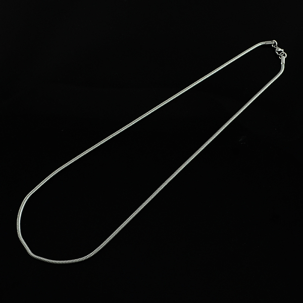 

PandaHall 304 Stainless Steel Snake Chain Necklaces, with Lobster Clasps, Stainless Steel Color, 19.6 inch(49.8cm) 304 Stainless Steel