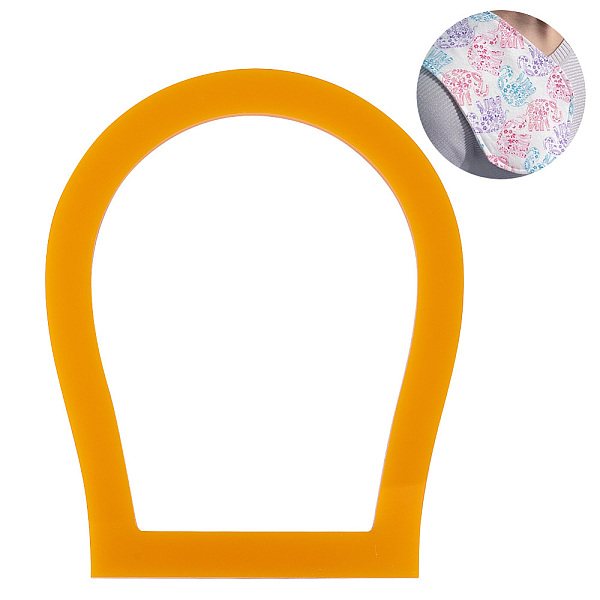 

PandaHall OLYCRAFT Blue Burp Cloth Sewing Template Reversible Horse Shoe Shape Template Quilting Acrylic Quilting Template Stencil Sewing...
