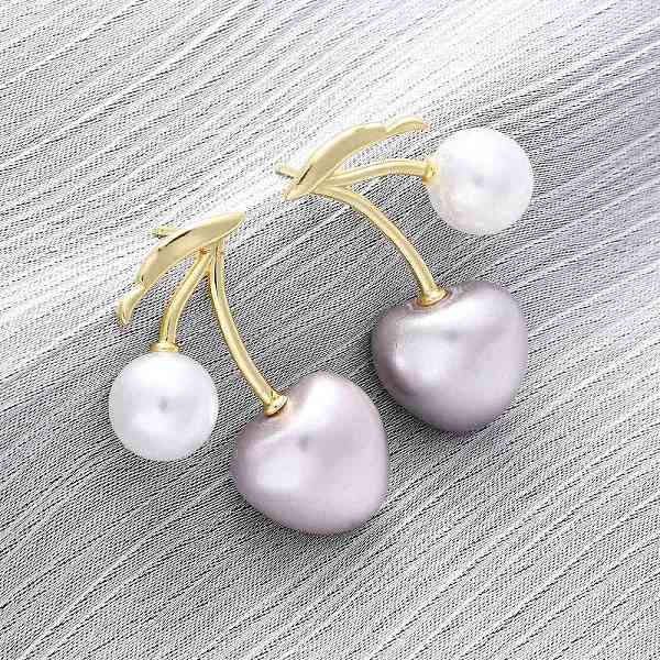 Cherry Brass Stud E… - image