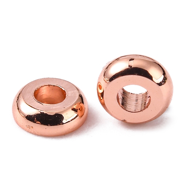

PandaHall Brass Flat Round Spacer Beads, Rose Gold, 4x2mm, Hole: 1.5mm Brass Flat Round