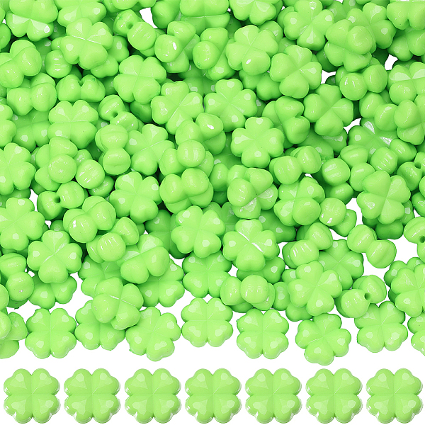 200Pcs Opaque Acrylic Beads