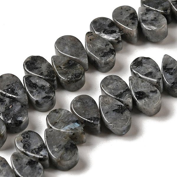 

PandaHall Natural Larvikite Beads Strands, Teardrop, Top Drilled, 9~10x5~5.5x3.5~4mm, Hole: 0.7mm, about 40~48pcs/strand, 7.09~7.28''...
