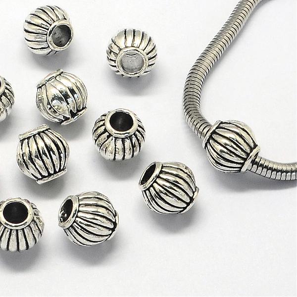 

PandaHall Alloy European Beads, Large Hole Beads, Lantern, Antique Silver, 9.5x9.5mm, Hole: 4mm Alloy Lantern