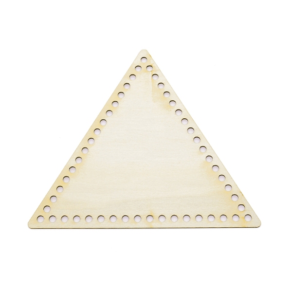 

PandaHall Triangle Wooden Basket Bottoms, Crochet Basket Base, for Basket Weaving Supplies and Home Decor Craft, BurlyWood, 17.5x20x0.25cm..., Orange