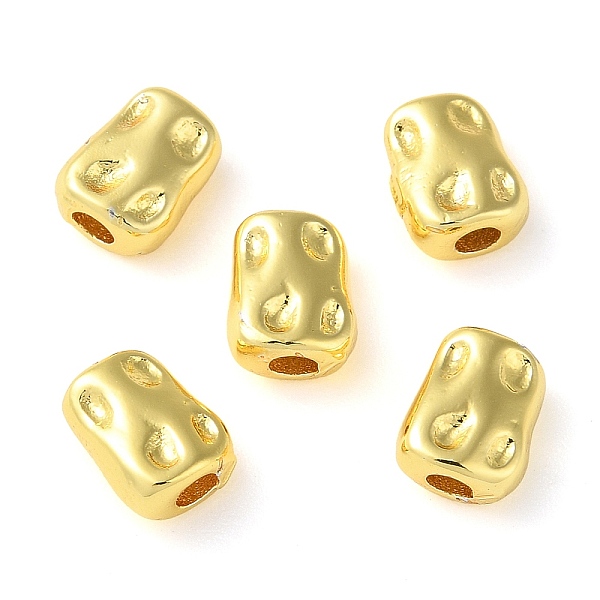 

PandaHall Rack Plating Brass Spacer Beads, Nuggets, Real 18K Gold Plated, 5.5x4.5x3.5mm, Hole: 1mm Alloy Nuggets