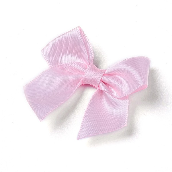 

PandaHall Polyester Brooch Findings, with Iron Findings, Bowknot, Pink, 40x45mm Polyester Pink