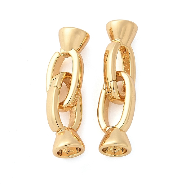 Oval Brass Fold Ove… - image
