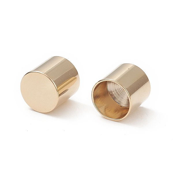 

PandaHall 201 Stainless Steel Cord Ends, End Caps, Column, Real 24K Gold Plated, 8.5x9mm, Inner Diameter: 8mm 201 Stainless Steel