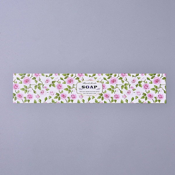 

PandaHall Handmade Soap Cardboard Display Cards, Colorful, 40x200~210x0.1mm Paper