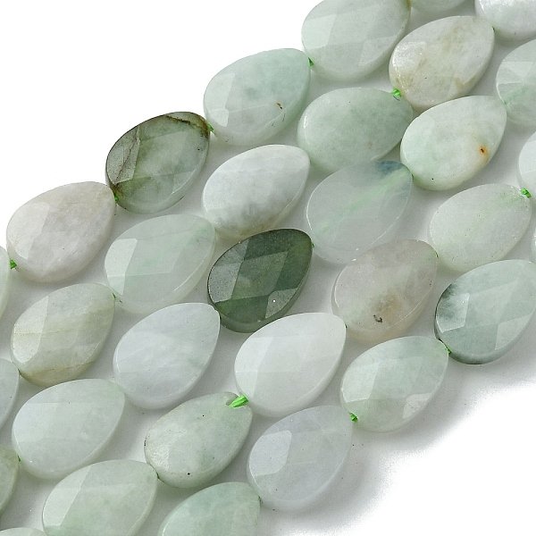 

PandaHall Natural Myanmar Jadeite Beads Strands, Faceted, Teardrop, 12~12.5x8~8.5x4.5~5mm, Hole: 0.7mm, about 37pcs/strand, 16.57''(42.1cm)...