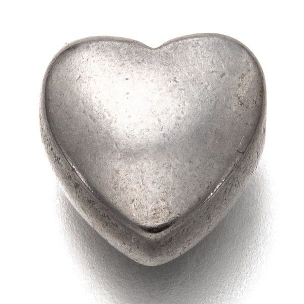 

PandaHall 304 Stainless Steel Beads, Heart, Stainless Steel Color, 11.5x10.5x6.5mm, Hole: 2mm 304 Stainless Steel Heart