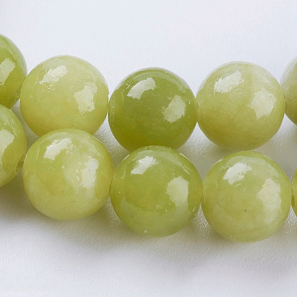 

PandaHall Natural Peridot Beads Strands, Round, 6mm, Hole: 0.8mm, about 60pcs/strand, 14.9 inch(38cm) Peridot Round