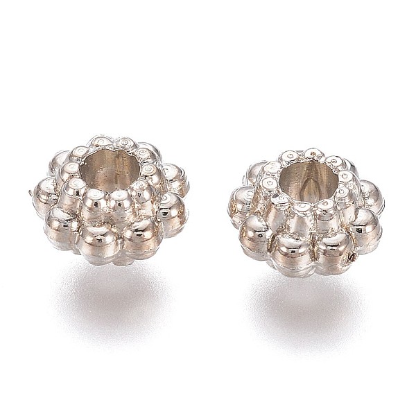 

PandaHall CCB Plastic Spacer Beads, Column, Platinum, 6x3.5mm, Hole: 2mm Plastic Column