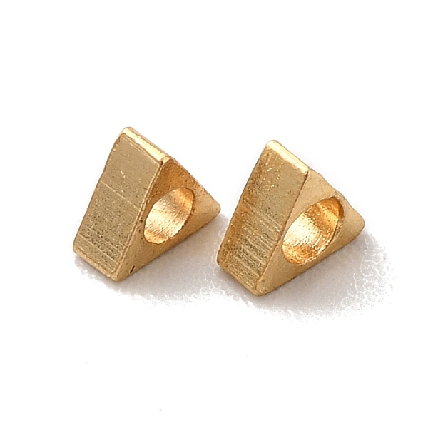 

PandaHall Brass Beads, Cadmium Free & Lead Free, Long-Lasting Plated, Triangle, Real 24K Gold Plated, 3x3x1mm, Hole: 1mm Brass Triangle