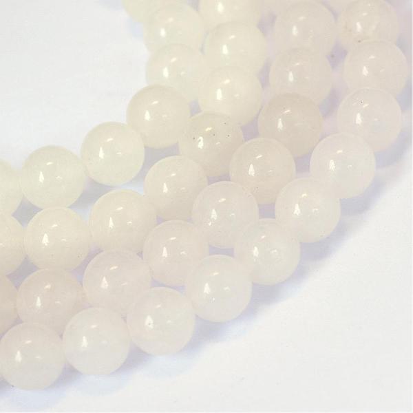

PandaHall Natural White Jade Round Bead Strands, 10~10.5mm, Hole: 1.2mm, about 36pcs/strand, 15.5 inch White Jade Round