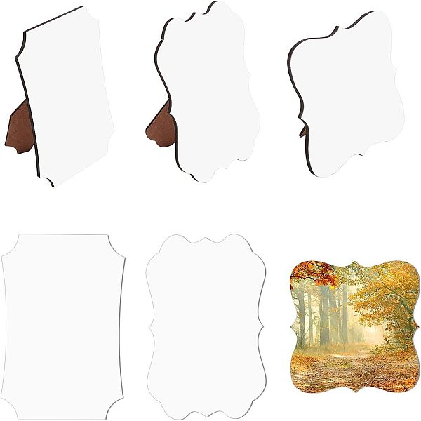 

PandaHall BENECREAT 3 Sets 3 Styles MDF Board Heat Transfer Blanks Photo Frame, for Heat Press, White, 13.9~18.4x6~11.5x5~8.5cm, 2pcs/set...