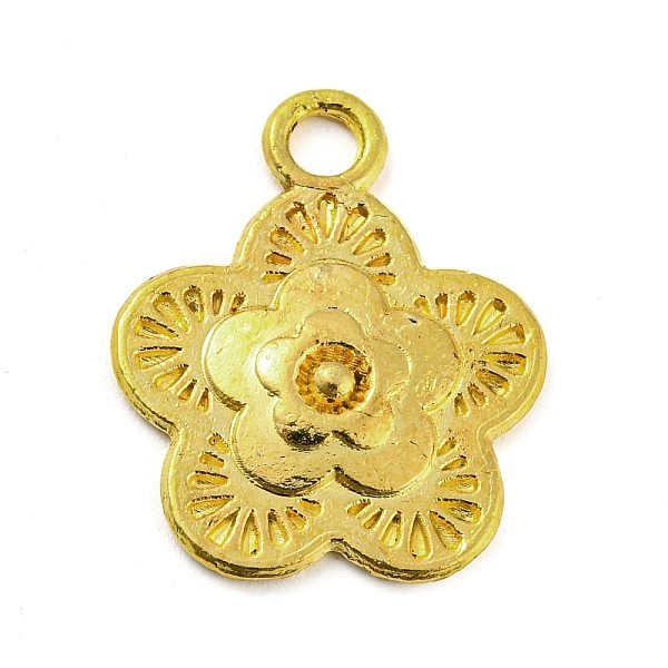 

PandaHall Alloy Pendants, Cadmium Free & Lead Free, Flower, Golden, 18x15x2mm, Hole: 2mm, about 909pcs/1000g Alloy Flower