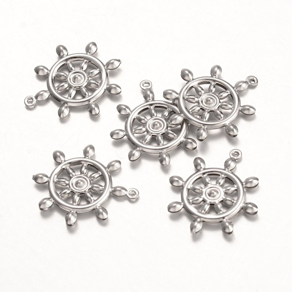 

PandaHall 316 Surgical Stainless Steel Pendants, Helm, Stainless Steel Color, 24x21x2mm, Hole: 1mm 316 Surgical Stainless Steel Anchor &...