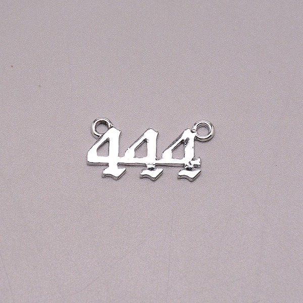 

PandaHall Alloy Pendants, Number, Num.4, 11.5x23x1.5mm, Hole: 2mm Alloy Number