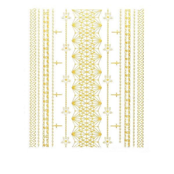 

PandaHall 3D Goldenrod Nail Water Decals, Self-Adhesive, Nail Design Manicure Tips Nail Decoration for Women Girls Kids, Flower Pattern..., Gold