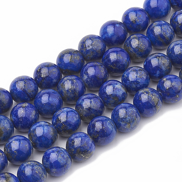 

PandaHall Natural Lapis Lazuli Beads Strands, Round, 11~12mm, Hole: 1mm, about 32~35pcs/strand, 15.7 inch Lapis Lazuli Round
