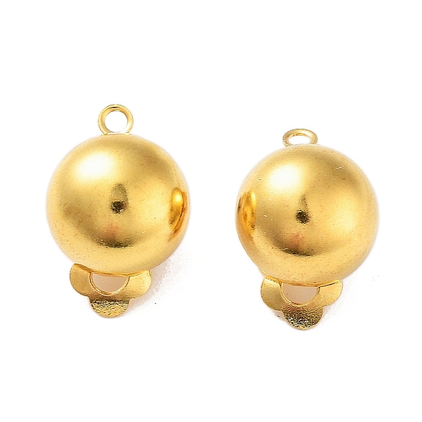 

PandaHall Brass Earring Findings, for Non-Pierced Ears, Golden, 20x13mm, Hole: 3mm Brass
