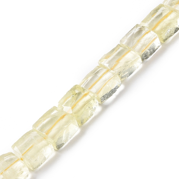 

PandaHall Natural Lemon Quartz Beads Strands, Faceted, Square, 9~12x9~11x4~7mm, Hole: 1mm, about 35~38pcs/strand, 15.24~15.43 inch...