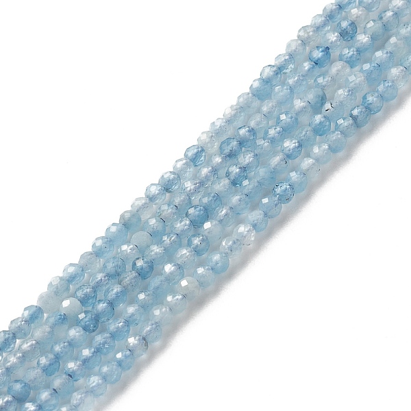 Natural Devil Blue Aquamarine Beads Strands