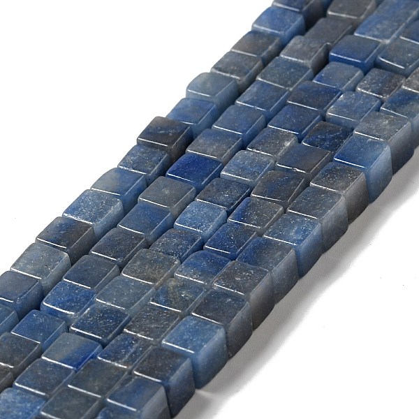 

PandaHall Natural Blue Aventurine Beads Strands, Cube, 6x6x6mm, Hole: 1mm, about 63pcs/strand, 15.35~15.55''(39~39.5cm) Blue Aventurine Cube