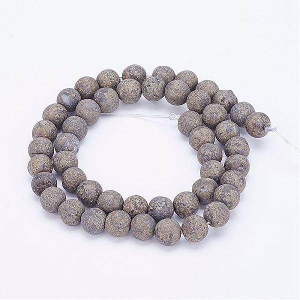 Natural Pyrite Bead Strands