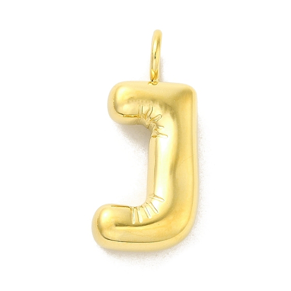 

PandaHall 304 Stainless Steel Pendants, Real 14K Gold Plated, Letter Charm, Letter J, 24x11x5mm, Hole: 4mm 304 Stainless Steel Letter J