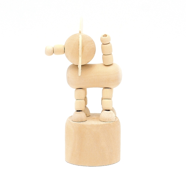 

PandaHall Schima Wood DIY Elephant Small Animal Desktop Ornaments, with Circular Base, for Home Creative Toy Decoration, Wheat, 51x55x106mm..., Orange