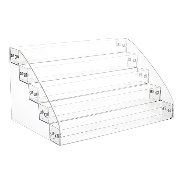 

PandaHall 5 Layer Transparent Acrylic Nail Polish Organizer, Essential Oil Displays Holder, for Makeup, Eyeglasses, Fingernail Polish..., Clear