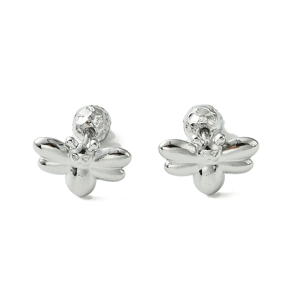 

PandaHall 304 Stainless Steel Ear Studs, Bees, Stainless Steel Color, 8.5x12.5mm 304 Stainless Steel Bees