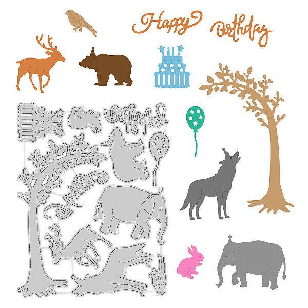 

PandaHall Carbon Steel Cutting Dies Stencils, for DIY Scrapbooking/Photo Album, Decorative Embossing DIY Paper Card, Animal Pattern...