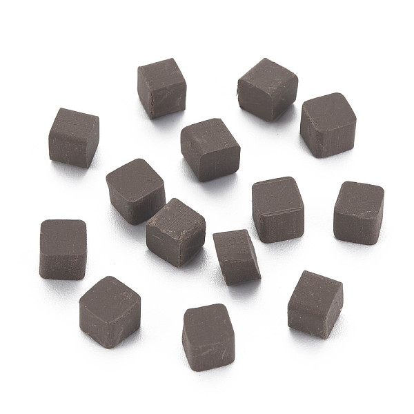 

PandaHall Handmade Polymer Clay Beads, No Hole, Cube, Coconut Brown, 5~5.5x5~5.5x4~5mm, about 5500pcs/1000g Polymer Clay Cube