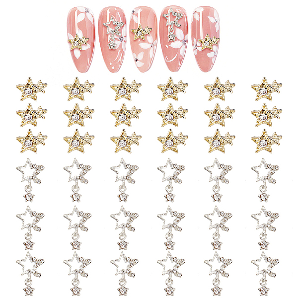 36Pcs 2 Style Star … - image