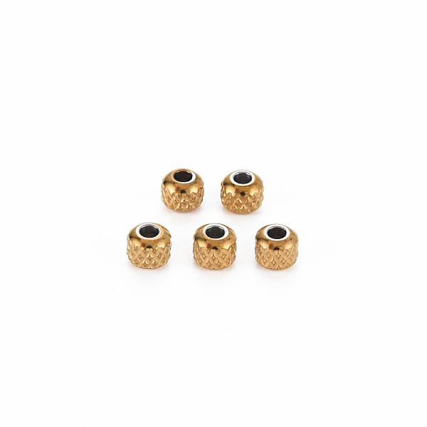 

PandaHall 201 Stainless Steel Beads, Column, Cadmium Free & Nickel Free & Lead Free, Rondelle, Golden, 4x3.5mm, Hole: 1.6mm 201 Stainless...